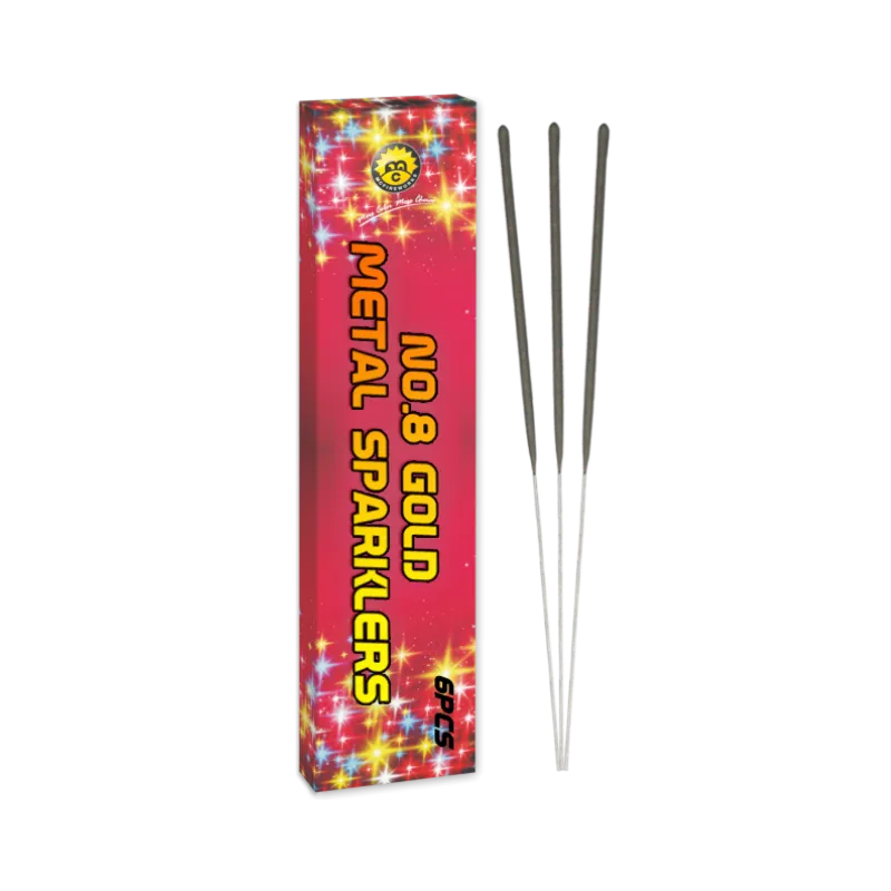 Nr .8 Gold Metal Sparklers MC1301